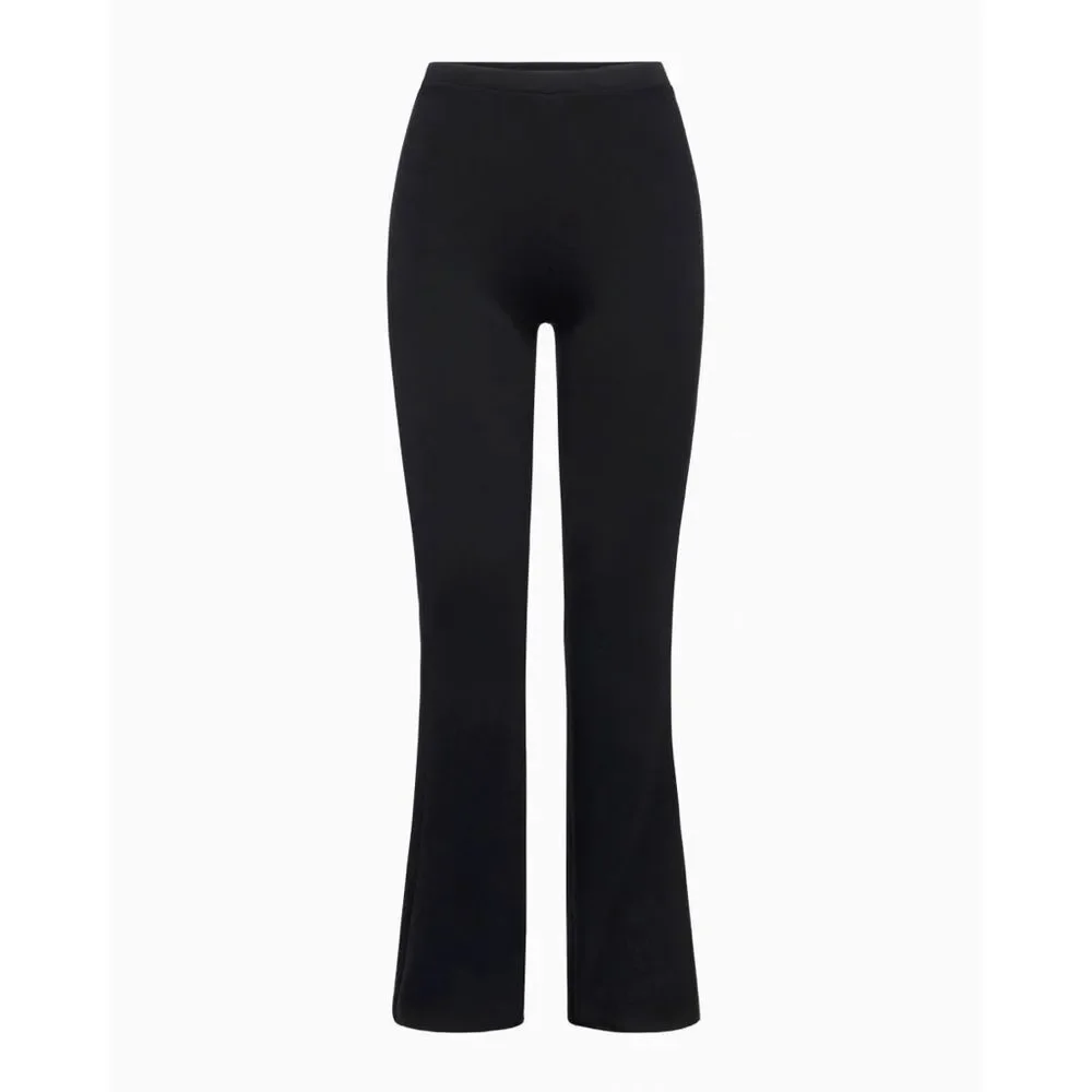 KHY Sueded Stretch Low Rise Pant in Black